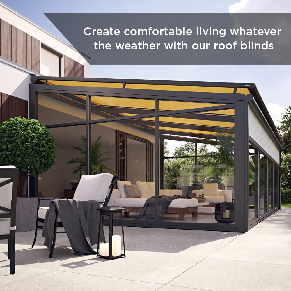 High quality electric external blinds for your conservatory or sun room